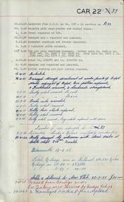 SEC Tramcar record - tram 37 - sheet 1 of 5