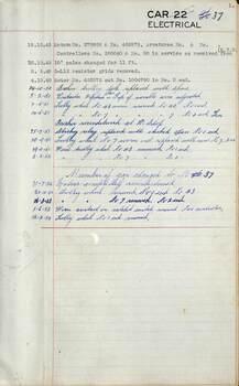 SEC Tramcar record - tram 37 - sheet 4 of 5