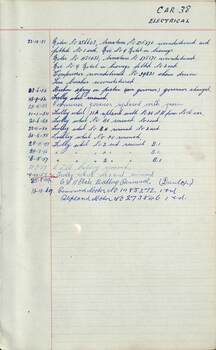 SEC Tramcar record - tram 38 - sheet 4 of 5