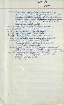 SEC Tramcar record - tram 39 - sheet 2 of 5