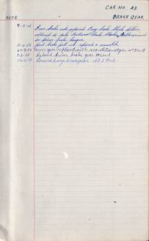 SEC Tramcar record - tram 42 - sheet 3 of 5