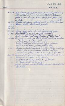 SEC Tramcar record - tram 42 - sheet  5 of 5
