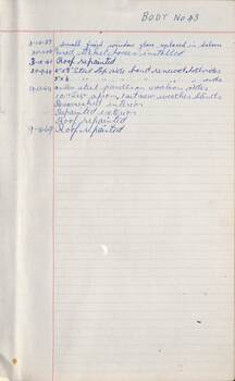 SEC Tramcar record - tram 43 - sheet 2 of 5