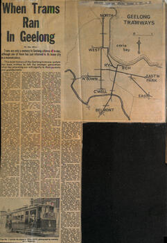"When trams ran in Geelong"