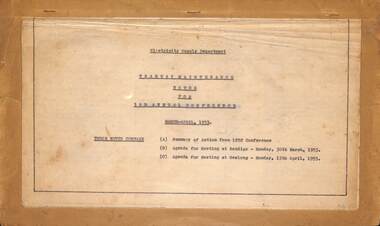 "Notes for 3rd Annual Conference" - cover