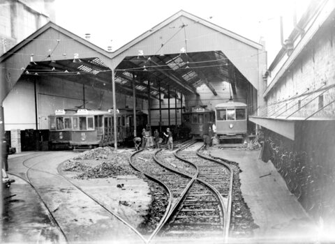 Geelong Tram Depot c.1924