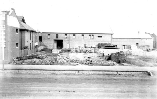 Geelong MESCo offices, site cleared for construction.,