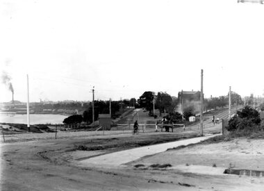 Geelong Esplanade Tramline Construction c. 1928