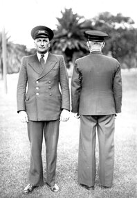 Geelong Tramway Standard Inspector Uniform - front and rear view.