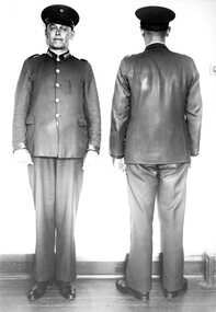 Geelong Tramway Conductors Uniform - front and back view.