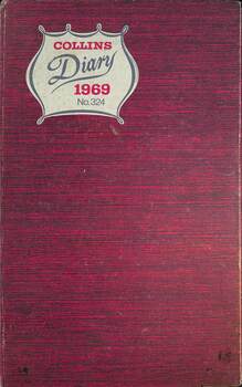Diary - Ballarat Depot workshop - 1969 - cover