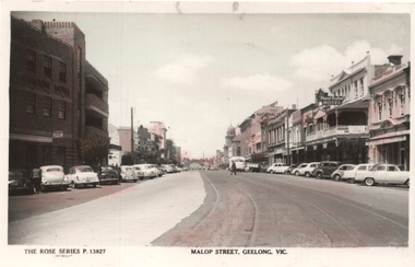 Malop Street Geelong Rose postcard 13827