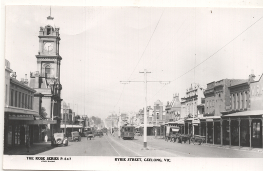 Reproduction postcard - Ryrie St Geelong