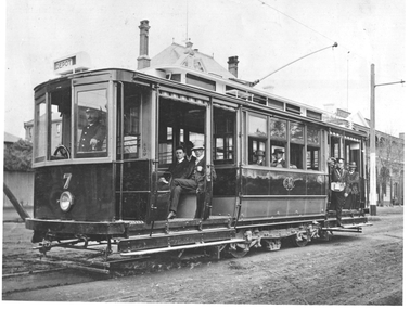 Geelong MESCo tram 7 prior to opening of the tramway
