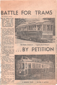 Battle for trams by petition