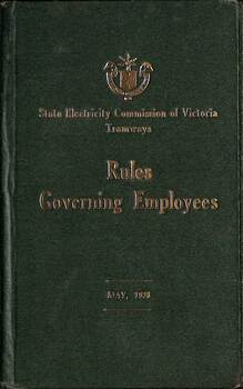 SECV "Rules Governing Employees" - cover
