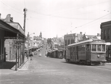 Photograph - Tram 34 - Bakery Hill, Ken Winney, 12/1949