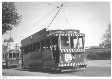 waiting in Lydiard St North to the North of the level crossing.