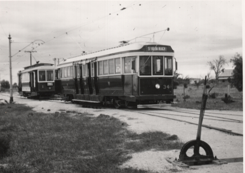 Trams 34 and MTT 1 at AETM St Kilda SA