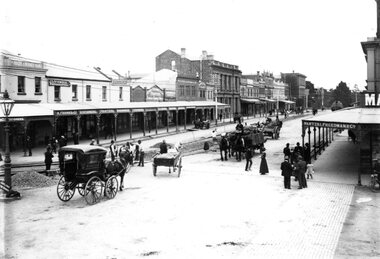 Geelong Tramway laying new tracks c. 1911.