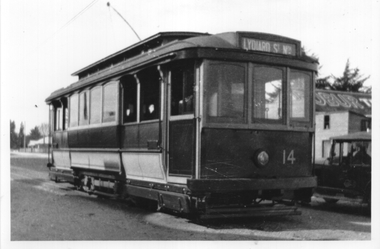 Ballarat tram 14 Albert St Sebastopol