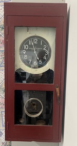 Cincinnati "bundy" clock - wooden case