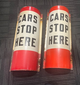 Sign - "CARS STOP HERE"