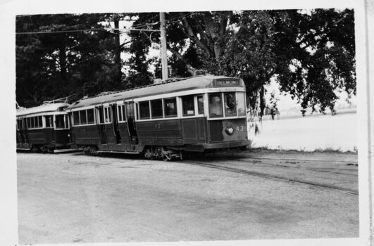 SECV tram 43 being shunted at the Depot