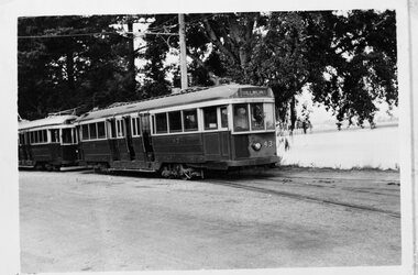 SECV tram 43 being shunted at the Depot