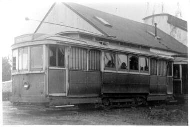 Tram 16 at Depot.