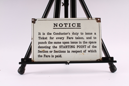 Conductors duty sign