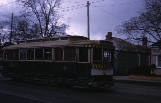 Tram 30 running a Special