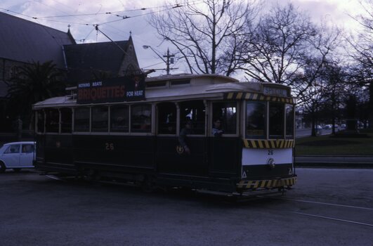 Tram 26 on Dawson St cross over