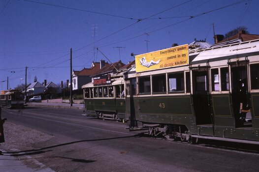 Trams 26, 27 and 43 at the Grant St loop.