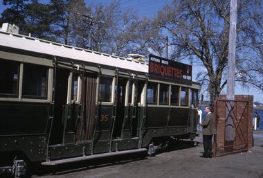 Slide - Set of 5, Warren Doubleday, Ballarat - last day of the Lydiard St Nth to Sebastopol line, 19/9/1971