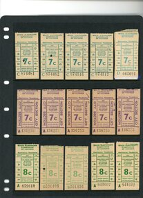 Tramways tickets - State Electricity Commission of Victoria - Provincial Tramways.