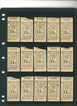 Tramways tickets - State Electricity Commission of Victoria - Provincial Tramways