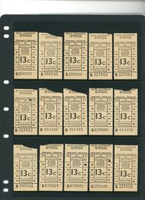 Tramways tickets - State Electricity Commission of Victoria - Provincial Tramways