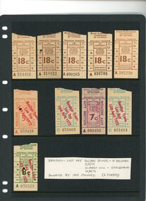 Tramways tickets - State Electricity Commission of Victoria - Provincial Tramways.