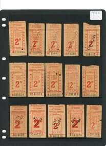 Tramways tickets - State Electricity Commission of Victoria - Provincial Tramways.