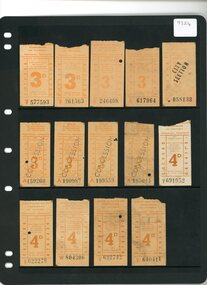 Tramways tickets - State Electricity Commission of Victoria - Provincial Tramways.