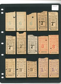 Tramways tickets - State Electricity Commission of Victoria - Provincial Tramways.