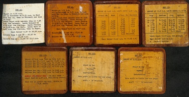 Geelong wooden table cards