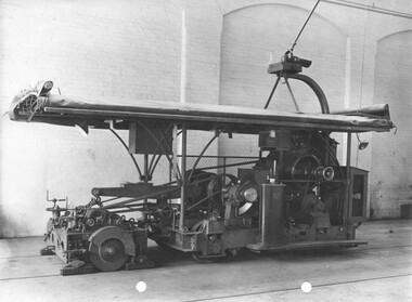 Photograph of the rail planing machine