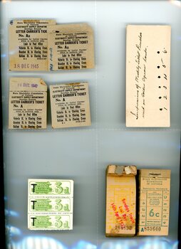 Tramways tickets - Bendigo assorted