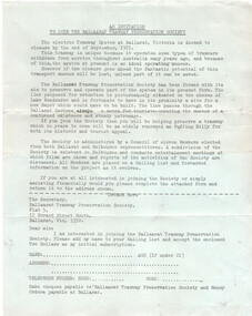 BTPS Membership and fund raising
