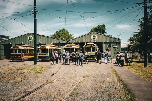 Depot scene after 40 has driven out.