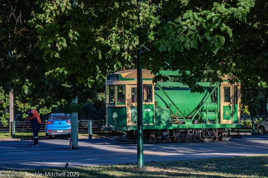 Scrubber tram No. 8 Wendouree Parade