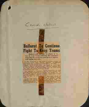 "Ballarat to continue fight to keep trams"