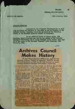 "Archives Council Makes History"